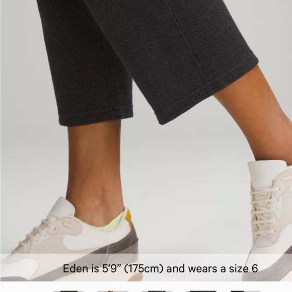 Lulu Ribbed Straight Leg SHR Crop - Picture 4 of 10